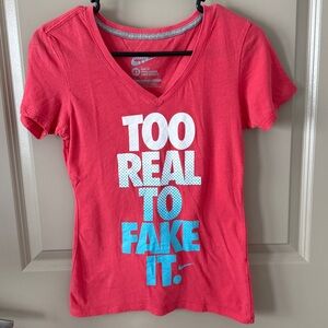 Nike Slim Fit Tee with Statement Print